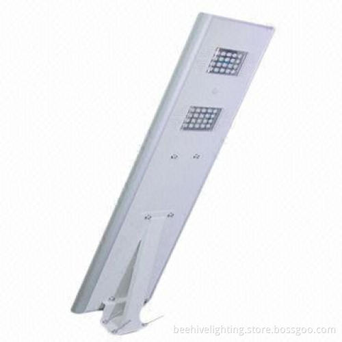 All-in-one solar street light, easy to install with motion sensor, 40W power with lithium battery